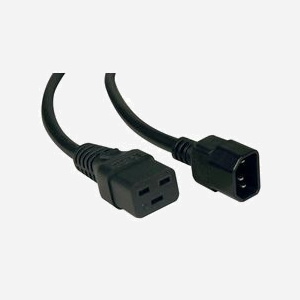 Câble d'alimentation Eaton 66029, 2m, Noir, Connecteur C14 Mâle vers C19 Femelle, 10/16A, IEC, 260g - Miniature 1