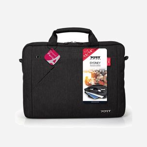 Port Designs 135071 Sac Messenger Noir 14" (35.6cm) Polyester, compartiment 340x30x255mm, poche smartphone, sangle trolley, bandoulière, 400x70x300mm, 500g - Miniature 2