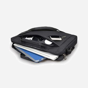 Port Designs 135071 Sac Messenger Noir 14" (35.6cm) Polyester, compartiment 340x30x255mm, poche smartphone, sangle trolley, bandoulière, 400x70x300mm, 500g - Miniature 3