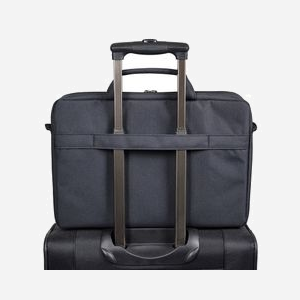 Port Designs 135071 Sac Messenger Noir 14" (35.6cm) Polyester, compartiment 340x30x255mm, poche smartphone, sangle trolley, bandoulière, 400x70x300mm, 500g - Miniature 4