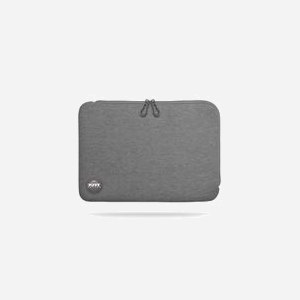 Port Designs Torino II Housse 14" Gris - Coton & Néoprène - Compatible Toutes Marques - Dimensions Internes 330x230x25mm - 335x248x24mm