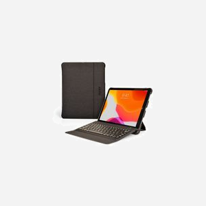 Port Designs Manchester II Folio Noir pour iPad Pro 12.9" Gen 3/4/5, Bluetooth, Clavier Intégré, Batterie 60h, Polyuréthane, Protection IK07 - Miniature 2