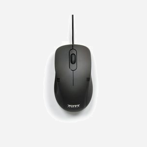 Souris Optique Port Designs 900400-PRO USB Type-A 1000 DPI, Ambidextre, 3 Boutons, Durée de vie 30M clics, Câble 1.5m, Compatible PC/Mac