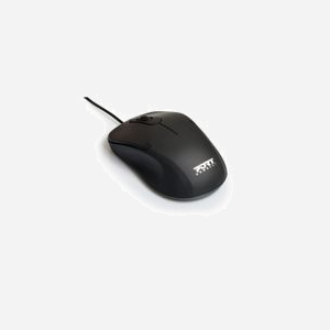 Souris Optique Port Designs 900400-PRO USB Type-A 1000 DPI, Ambidextre, 3 Boutons, Durée de vie 30M clics, Câble 1.5m, Compatible PC/Mac - Miniature 3