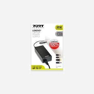 Port Designs 900093-LE Alimentation Interne 90W pour Notebook Lenovo 100-240V 19.5V/3.33A, câble 1.8m, ABS Noir, 50x30x113mm, 340g - Miniature 2
