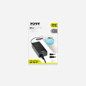 Port Designs Adaptateur Secteur 90W pour Notebook Dell - Alimentation Intérieure CA/CC 100-240V 50/60Hz - Sortie 19.5V 3.33A - Noir - Réf. 900093-DE - Miniature 2