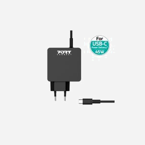 Port Designs 900096B-EU Chargeur Secteur 45W USB-C Power Delivery pour Smartphones et Tablettes (100-240V, 50-60Hz, Blanc, ABS) - Miniature 4