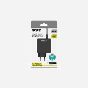 Port Designs 900096B-EU Chargeur Secteur 45W USB-C Power Delivery pour Smartphones et Tablettes (100-240V, 50-60Hz, Blanc, ABS) - Miniature 5