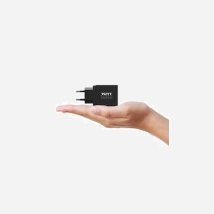 Port Designs 900105-EU Chargeur Secteur 45W USB-A + USB-C Power Delivery, Quick Charge 3.0, GaN, câble USB-C inclus, Noir - Miniature 5