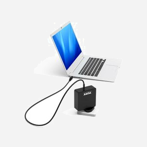 Port Designs 900093B-UK Chargeur Secteur Universel 65W pour Ordinateur Portable, Sortie 19.5V/3.33A, Entrée 100-240V, Connecteur UK, Noir - Miniature 4
