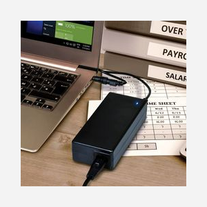 Port Designs 900007 Adaptateur Secteur Universel 90W pour Ordinateur Portable, Entrée 100-240V, Sortie 19V 4.74A, Connecteur Type C, Protection Surtension - Miniature 3