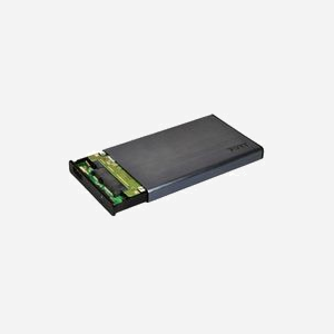 Port Designs 900035 Boîtier Externe 2.5" USB Type-C pour HDD/SSD SATA I/II/III (jusqu'à 1 To) - ABS Noir - Compatible Windows/macOS/Linux - Miniature 2
