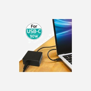 Port Designs Adaptateur Secteur Universel USB-C 90W (5-20V/4.35A) 100-240V, Câble 2.5m, ABS Noir, Compatibilité Multi-Marques, CE - Miniature 4