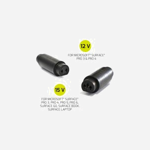 Port Designs 900102-EU Chargeur Universel 60W pour Microsoft Surface (12-15V, 4A) - Type C, Câble 2.5m, ABS Noir - Miniature 3