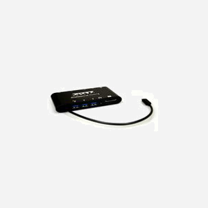 Port Designs 901906 Dock USB-C 3.2 Gen 1, Sorties HDMI/Mini DP/VGA, USB-A 3.0 x3, Lecteur Cartes SD/MicroSD, Ethernet RJ-45, Alimentation 60W, Aluminium Noir - Miniature 2
