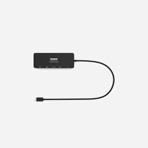 Port Designs 901909 Station d'accueil USB 3.2 Gen 1 Type-C : HDMI 2.0, VGA, USB-A/C, Ethernet RJ-45, USB Power Delivery 85W, 4K Ultra HD, Noir - Miniature 5