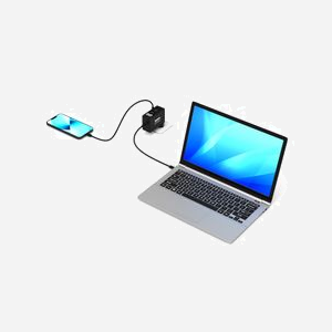 Port Designs 902103 - Chargeur Secteur Universel 100W GaN, 1x USB-C & 1x USB 2.0, 1.75m - Ordinateur Portable, Smartphone, Tablette, Noir - Miniature 3
