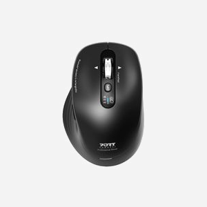 Port Designs Souris 910202 Bureau Droitier RF sans fil & Bluetooth, 3200 DPI Optique, 6 Boutons, Molette FreeWheel, Batterie 500mAh, Windows/macOS/Android/iOS