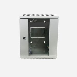 Uniformatic 27207: Coffret Mural 10" 7U, Profondeur 300mm, Acier Gris, Porte Verre, IP30, Charge Max 20kg, Montants Réglables, Kit de Montage Inclus - Miniature 1