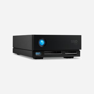 LaCie 1big Dock 18To 7200tr/min USB Type-A/Type-C Thunderbolt 3, Lecteur CF/SD, 280 Mbit/s, Compatible Windows/macOS, Noir (STHS18000800) - Miniature 2
