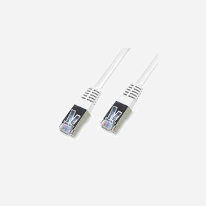 Neklan Cordon Cat6 FTP Blanc 10m RJ45 Mâle/Mâle Contacts Or Blindé AWG26 Gaine PVC 4 Paires 10/100/1000Base-T(X) 1000 Mbit/s