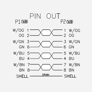 Neklan Cordon Cat6 FTP Blanc 10m RJ45 Mâle/Mâle Contacts Or Blindé AWG26 Gaine PVC 4 Paires 10/100/1000Base-T(X) 1000 Mbit/s - Miniature 3