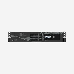 Infosec X4 800 RM Plus : Onduleur Line Interactive 0.8 kVA / 480W, 6 prises AC, Port USB, RJ45, Batterie 12V/9Ah, Format Rack 19", Écran LCD
