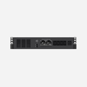 Infosec X4 800 RM Plus : Onduleur Line Interactive 0.8 kVA / 480W, 6 prises AC, Port USB, RJ45, Batterie 12V/9Ah, Format Rack 19", Écran LCD - Miniature 3