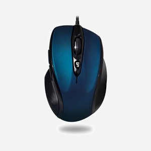 ADVANCE S-6D-BL Souris Optique USB Type-A 1000 DPI 6 Boutons Noir/Bleu Droitier, Câble 1.5m, Compatible Windows, Dimensions 67x106x38mm, 68g - Miniature 2