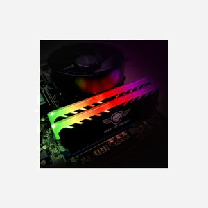 Spirit of Gamer SOG-MEM-RGB Radiateur pour module de mémoire (1x) Noir, ABS/Aluminium, éclairage RGB (3-pin), 7x140x44mm, avec vis et pad thermique - Miniature 5