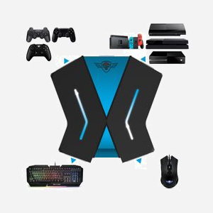 Spirit of Gamer SOG-CONV1 : Hub USB 3.2 Gen 1 Type-A et Type-C, 5 Ports, Compatible NINTENDO SWITCH / PS4 / XBOX ONE / PS3, 61x64x19mm - Miniature 4