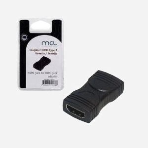 MCL CG-282Z Coupleur HDMI-A Mâle vers HDMI-A Femelle Noir, Support Protocoles HDMI & HDCP, Dimensions Emballage 135x25x85mm, 22g