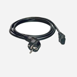 Câble d'alimentation MCL MC901-5M Noir 5.0m, Prise secteur 2 pôles+terre mâle / IEC femelle, 3 x 0,75mm