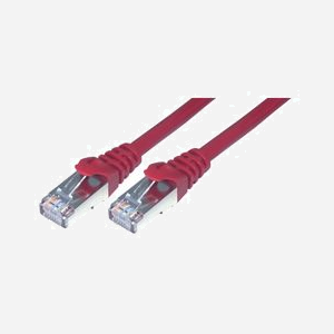 Câble réseau MCL Cat6 F/UTP (FTP) 5m Rouge RJ-45 Mâle vers RJ-45 Mâle - Référence FTP6-5M/R - Miniature 1