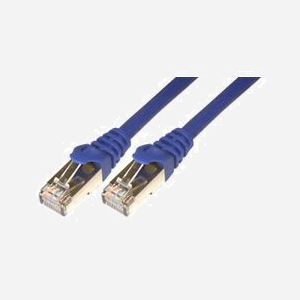 Câble réseau MCL RJ45 Cat6 Bleu 0.5m - FCC6BM-0.5M/B - Liaison poste/prise murale et panneau de brassage/switch - Connecteurs RJ45 mâle - Miniature 1