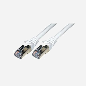 MCL Câble Patch Cat.6e F/UTP 3m Blanc Connecteurs RJ-45 Mâle-Mâle Référence FCC6BM-3M/W - Miniature 1