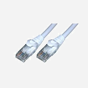 MCL FCC6M-2M/W : Câble réseau Catégorie 6 U/UTP 2m, Blanc, Connecteurs RJ45 Mâle Contacts Or, Conducteurs 100% Cuivre, Impédance 100 Ohms.