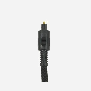 MCL Câble Audio Optique Toslink Mâle-Mâle 1m Noir, Connecteurs Plaqué Or, Tressé Haute Qualité, Référence MC760HQ-1M - Miniature 2