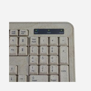 MCL Kit Clavier AZERTY Français USB Beige + Souris 1600 DPI 6 Boutons - 105 Touches Profil Bas, Pavé Numérique - Câbles 1.5m/1.25m - Miniature 4