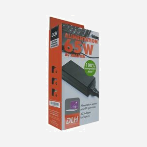 DLH Alimentation Secteur 65W Compatible Acer/Packard Bell (sauf USB-C) 19V 3.42A, Inclut Câble Secteur et 3 Connecteurs, Ref DY-AI3655 - Miniature 2