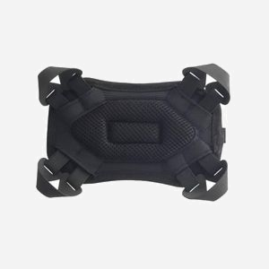 DLH DY-HC4031 Support passif pour Tablette/UMPC jusqu'à 10", Tissu Noir, Dimensions 200x160x15mm, Sangles élastiques et bandoulière incluse