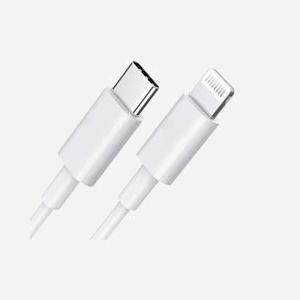 DLH Câble USB-C vers Apple Lightning MFi 1m, 3.25A (65W max), Blanc - Connecteurs Mâle-Mâle, RoHS, Réf: DY-TU4090W - Miniature 2