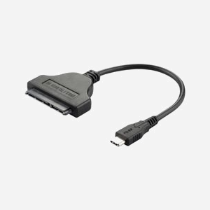 DLH DY-TU4870 Câble Adaptateur USB-C vers SATA III, Connecteurs Mâle/Mâle, 0.16m, USB 3.2 Gen 1 Type-C, SATA 22-pin, Noir - Miniature 2