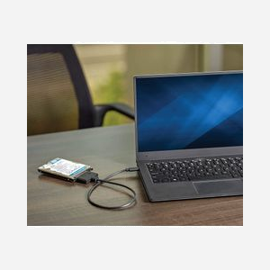 DLH DY-TU4870 Câble Adaptateur USB-C vers SATA III, Connecteurs Mâle/Mâle, 0.16m, USB 3.2 Gen 1 Type-C, SATA 22-pin, Noir - Miniature 3