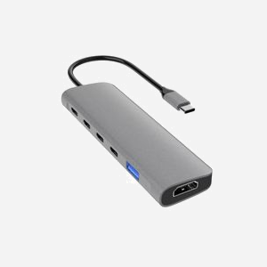 Station d'accueil DLH DY-TU5005 USB Type-C Argent : 1x HDMI 4K Ultra HD, 1x USB 3.2 Gen 1 Type-A, 4x USB 3.2 Gen 1 Type-C, Power Delivery 100W, 112x37x16mm - Miniature 4