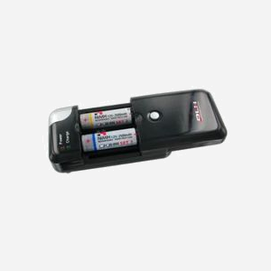 DLH Chargeur Batterie DY-CU1192, 2 Batteries, Li-Ion/NiCd/NiMH, AA/AAA, 1.4-8.4V, 650mA, 110-240V/12V, Protection Surtension/Court-Circuit, Noir - Miniature 1