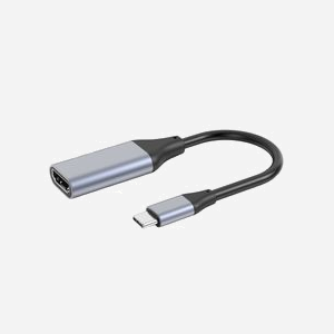 DLH Adaptateur Vidéo USB-C vers HDMI 2.0 4K 60Hz (3840x2160) Aluminium - Référence DY-TU4061 - Dimensions 20x10x208mm - Poids 29g - Miniature 1