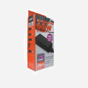 DLH Alimentation Secteur 65W Compatible ASUS 19V 3.42A, Connecteurs Multiples, Protection Court-Circuit/Surchauffe, Reférences ADP-65GD B et similaires - Miniature 2