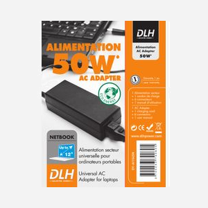 DLH Alimentation Secteur Universelle 45W DY-AI1545N 100-240V pour Ordinateur Portable (Lenovo, Dell, Asus, HP...). Sortie 19V 2.37A, Connecteurs Détachables, CE/RoHS - Miniature 2
