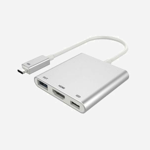 Station d'accueil DLH DY-TU2720G USB 3.2 Gen 2 Type-C Blanc, Hub HDMI, USB 3.2 Gen 1 Type-A/Type-C, Boîtier Aluminium, 215x65x11mm, câble 0.1m